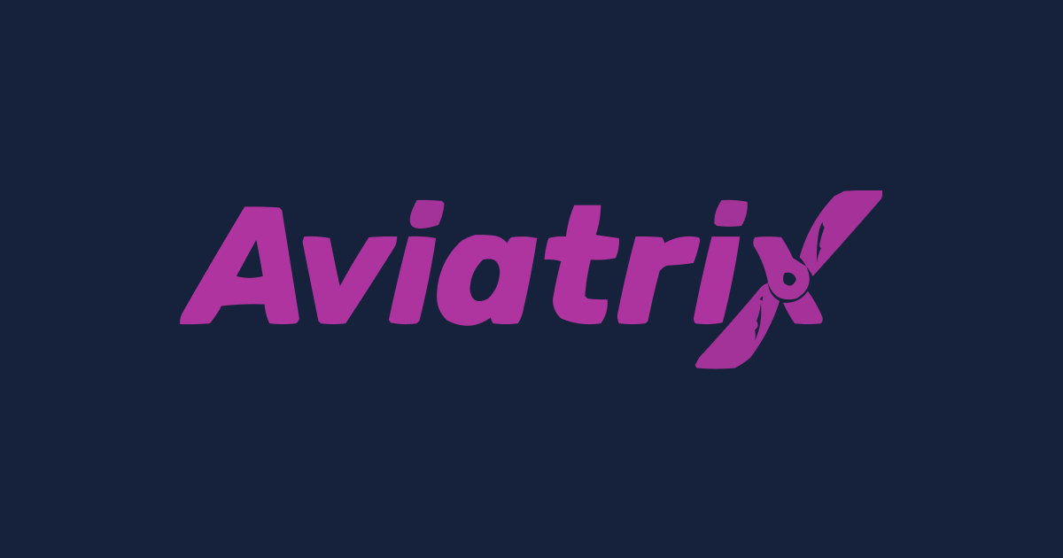 Screenshot of Aviatrix crash game interface showing multiplier growth